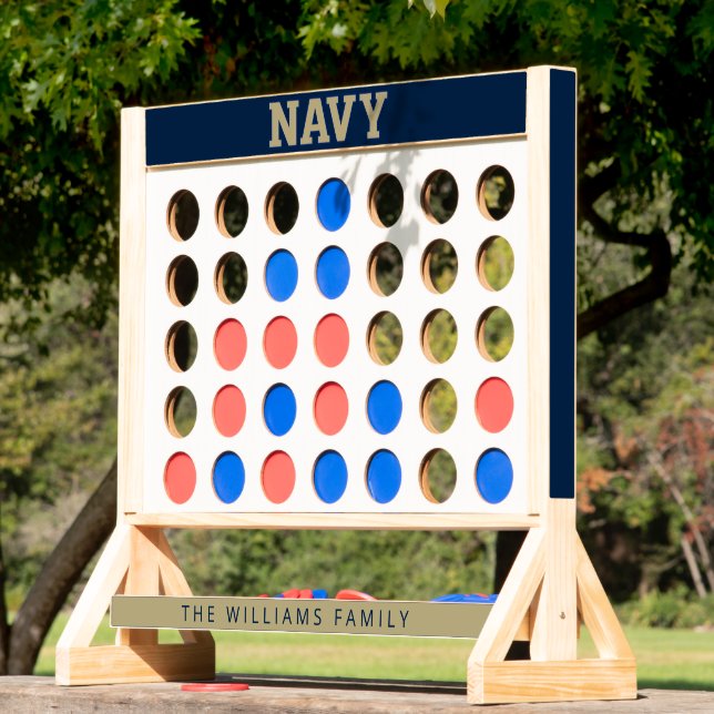 Personalized Naval Academy Logo Fast Four (Lawn)
