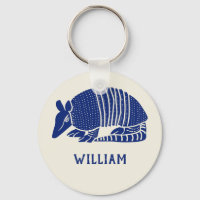 Personalized Navy Blue Armadillo