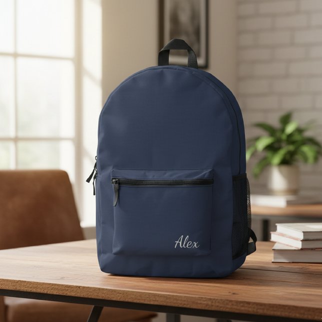 Personalized Navy Blue Backpack Custom  (Creator Uploaded)