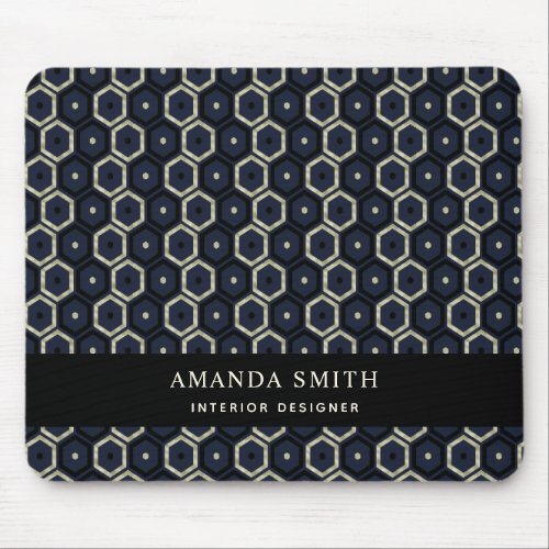 Personalized Navy Blue & Gold Modern Geometric Mouse Pad - Personalized Navy Blue & Gold Modern Geometric Mouse Pad.
This beautiful dark mouse pad features geometric pattern in faux gold and navy blue and you can personalize it with your name and job. It is perfect gift for new job, interior designer, architect, anyone who likes modern elegance.
Message me for any needed adjustments.