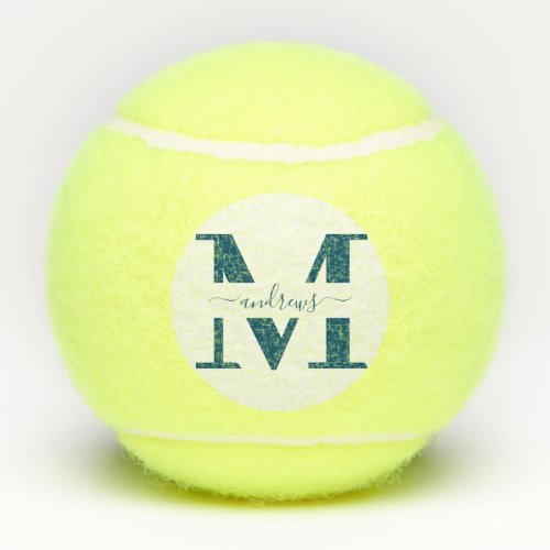 Personalized Navy Blue Tennis Ball