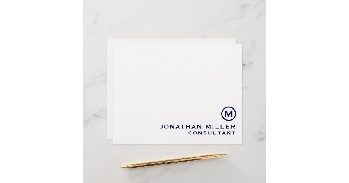 Classic Monogram Stationery