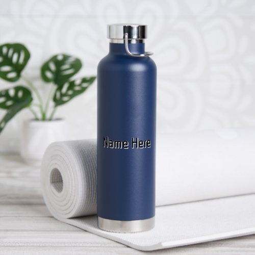 Personalized Navy Elegant Look Office Student Nice Water Bottle