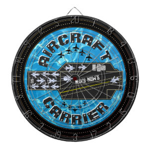 Personalized Navy Now's Aircraft Carrier Striker Dart Board