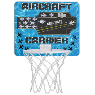 Personalized Navy Now's Aircraft Carrier Striker Mini Basketball Hoop