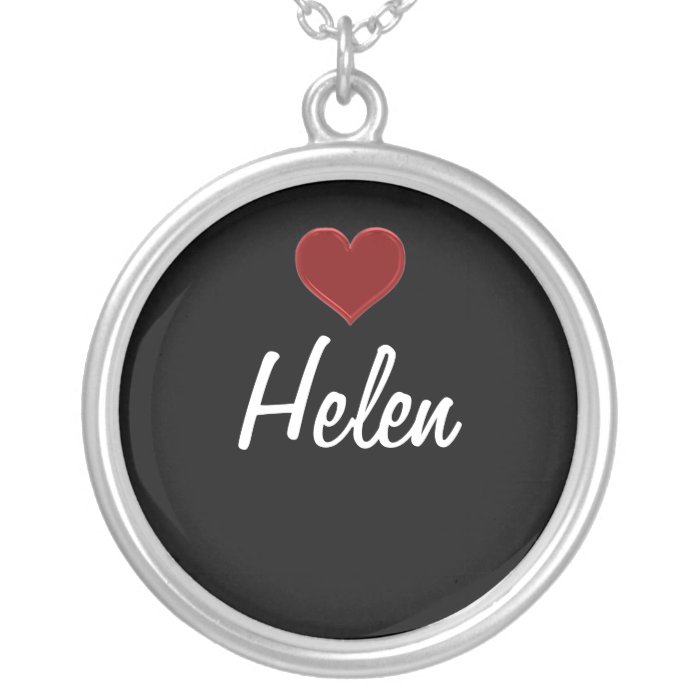 Personalized Necklace HELEN Sterling Silver Cool