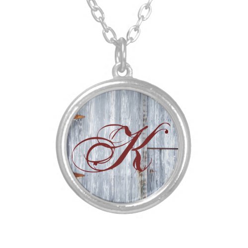 Personalized Necklace White Wash Wood Barn Door Co