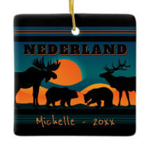 Personalized Nederland, Colorado Sunset Christmas