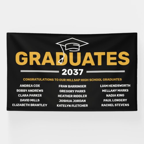 Personalized Neighborhood Graduation Banner
