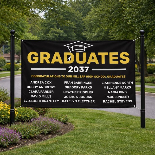 Personalized Neighborhood Graduation Banner (Creator Uploaded)