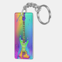 Personalized Neon Guitar Music Lover