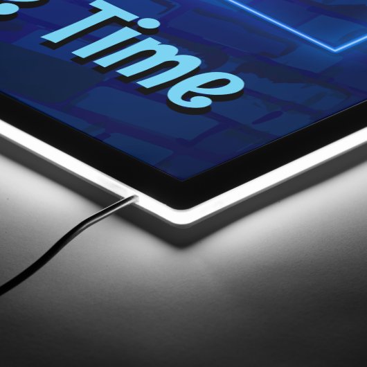 Personalized Neon Kids Zone Play Room LED Sign (Corner)