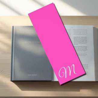 Personalized Neon pink  Monogrammed