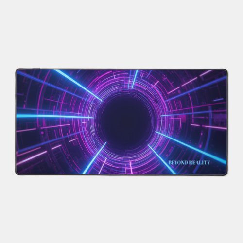 Personalized Neon Retro-Futuristic Gateway Desk Mat