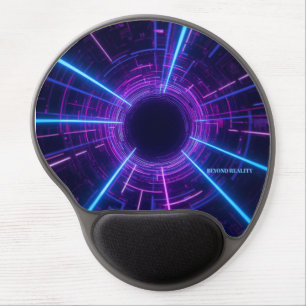 Personalized Neon Retro-Futuristic Gateway Gel Mouse Pad