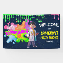 Personalized Neon Science STEM Experiment Party