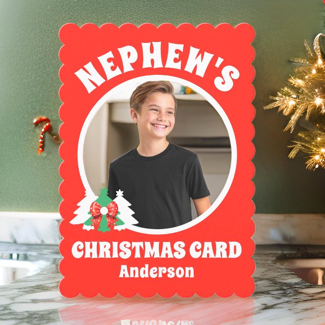 Personalized Nephew's Photo Christmas Holiday Card (Creator Uploaded)
