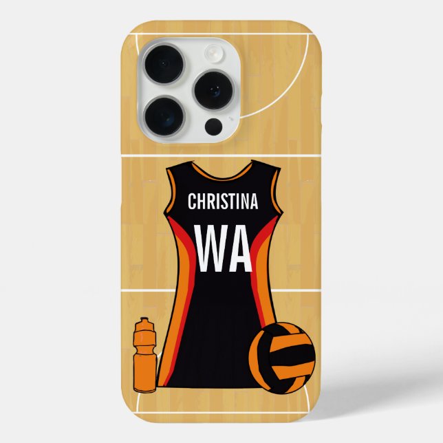 Personalized netball device case (Back)