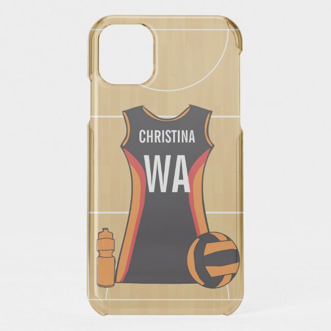 Personalized netball device case (Back)