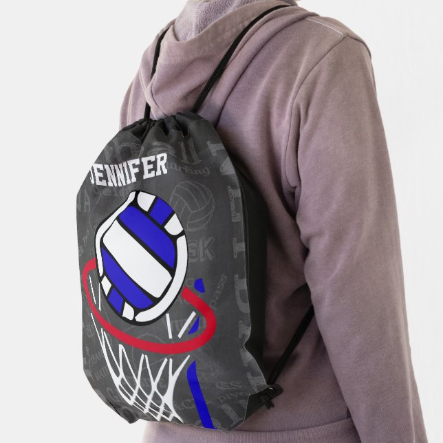 Personalized Netball Drawstring Backpack (Insitu)