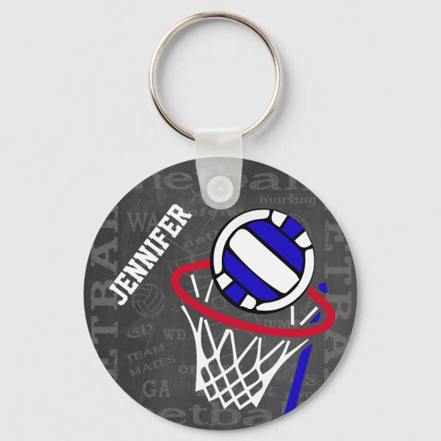 Personalized Netball Keyring Zazzle