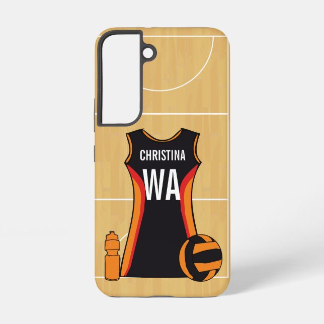 Personalized netball smartphone case (Back)