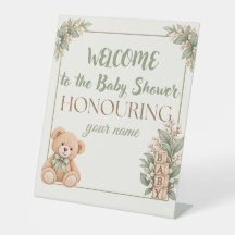 Personalized Neutral Baby Shower sighn