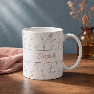 Personalized Neutral Botanical Name Mug