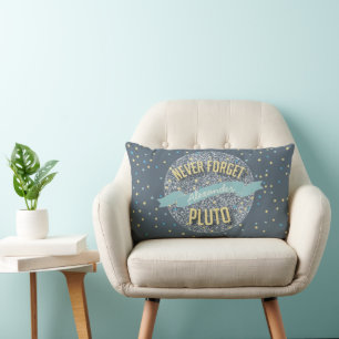 Personalized Never Forget Pluto Starry Sky Lumbar Pillow