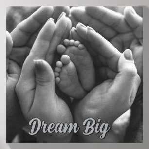 Personalized New Baby Photo  Canvas Photo Tile