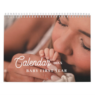 Personalized new born first year baby calendar