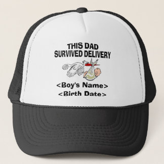 Personalized New Dad Boy Cap