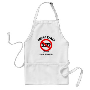 Personalized New Dad No Sleep Gift Adult Apron