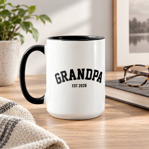 Personalized New Grandpa Est Date Father's Day Mug