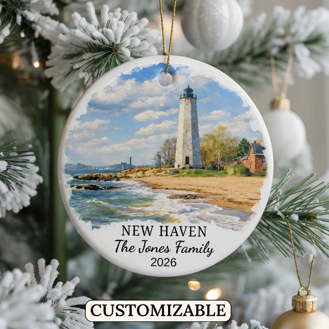 Personalized New Haven Ornament Custom Connecticut (Creator Uploaded)