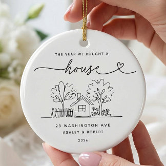 Personalized New Home Christmas Ornament