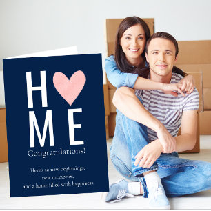 Personalized New Home Congratulations Card New