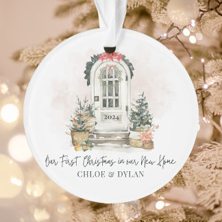 Personalized New Home First Christmas Acrylic Ornament