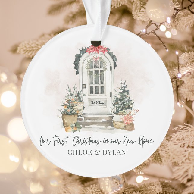 Personalized New Home First Christmas Acrylic Ornament (Creator Uploaded)