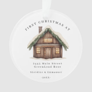 Personalized New Home Ornament, Housewarming gift, Ornament