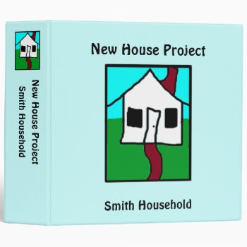 Personalized New House Project Binder by Lynnes_creations at Zazzle