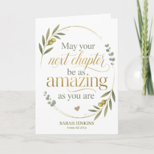 Personalized New Job Wishes for Coworker Card