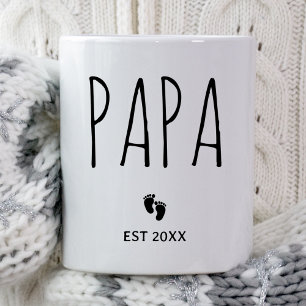 Personalized New Mom Dad Future Parents Est 2026 Coffee Mug