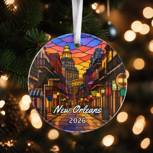 Personalized New Orleans Acrylic Ornament, Custom Ornament
