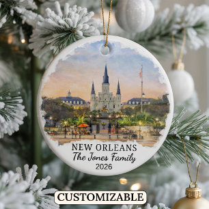 Personalized New Orleans Ornament Custom Louisiana