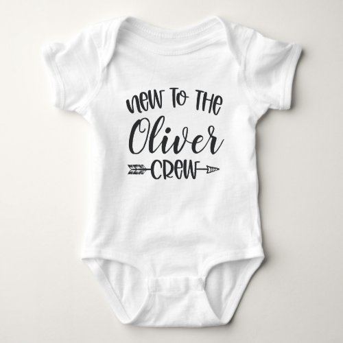 Personalized New to The Cousin Crew Baby Bodysuit