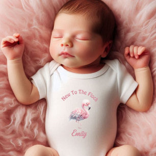 Personalized New To The Flock Baby Bodysuit