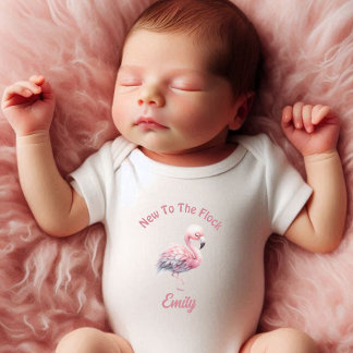 Personalized New To The Flock Baby Bodysuit