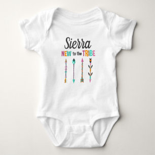 Personalized New To The Tribe Native American Baby Bodysuit