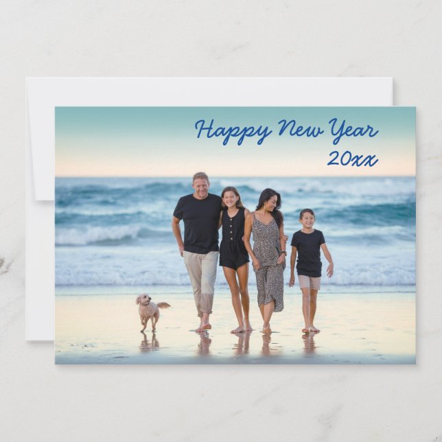 Personalized New Year Greeting :  Holiday Card (Front)